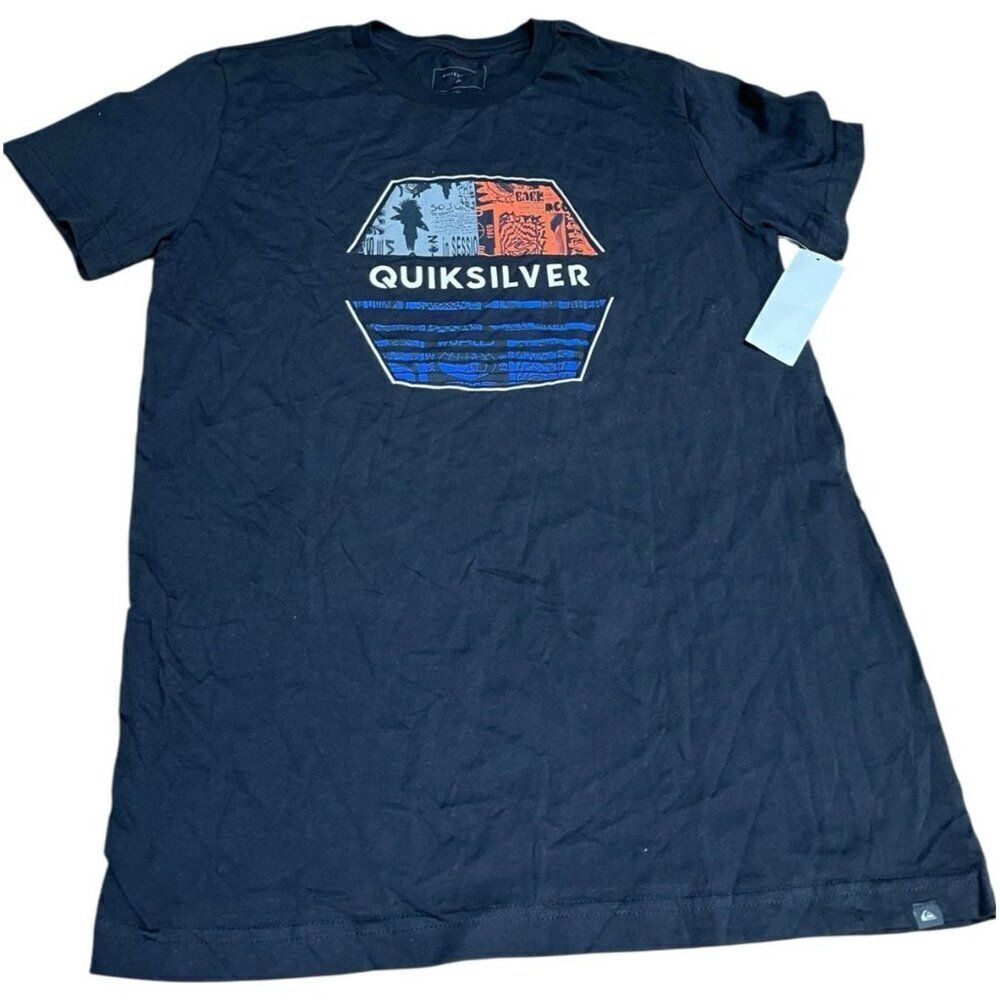 QUIKSILVER Ladies Juniors XL 16 Black T Shirt Graphic NWT